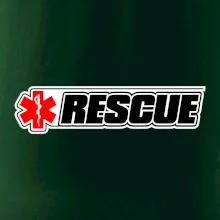 Záchranár rescue kríž červený Záchranár rescue kríž červený