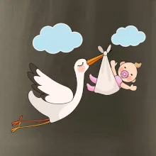 Bocian čakáme bábätko - dievča