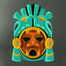 Mayová maska mätová