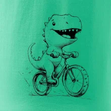 Roztomilý Dinosaurus na bicykli