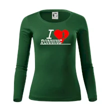 I love running dievča