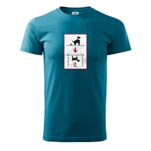 Tričko pre odporcov sraní na chodníku