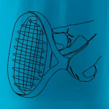 Tenisová raketa jedným ťahom Tenisová raketa jedným ťahom