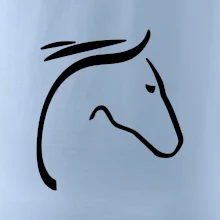 Kôň - hlava silueta Kôň - hlava silueta