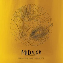 Mikulov - vrstevnice v kruhu