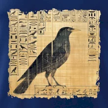 Egyptské hieroglyfy vták