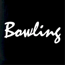 Bowling nápis písacie Bowling nápis písacie