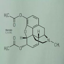Molekulárna štruktúra Heroín