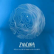 Zvičina - vrstevnice v kruhu