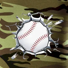 Baseball lopta v triku