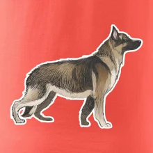 Nemecký ovčiak - hnedý kreslený