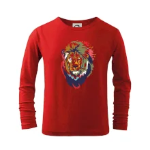 Hlava leva kreslená jednoduchá