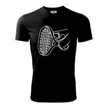 Tenisová raketa jedným ťahom Tenisová raketa jedným ťahom