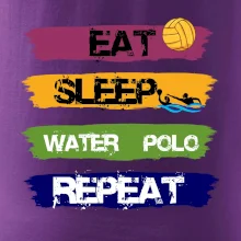 Eat sleep watter polo farebné