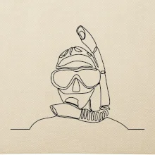 Potápač jedným ťahom