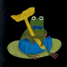 Žaba s hubou (studio-arte.cz) Žaba s hubou (studio-arte.cz)