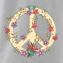 Peace symbol pieskový