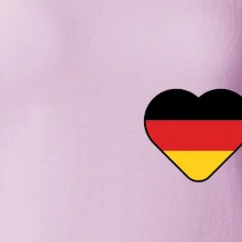 Germany love prso - Nemecká vlajka