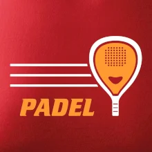 Padel - oranžová raketa