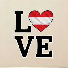 Love Rakúska vlajka