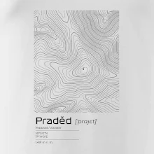 Praděd - vrstevnice v obdĺžniku