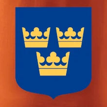 Švédsky znak tri korunky na prsník Švédsky znak tri korunky na prsník