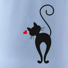 Zamilovaná mačka zozadu Zamilovaná mačka zozadu