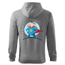 Táta superman - dievča a chlapec Táta superman - dievča a chlapec