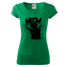 Meow mačka so zbraňou