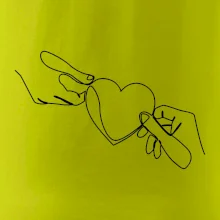 Dve ruky a srdce jedným ťahom