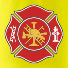 Fire department logo červené