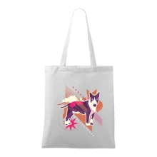 Pes abstraktný fialový