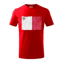 Vlajka Malta ohrýzaná