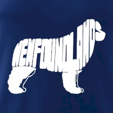 Novofundlandský pes - nápis v tele