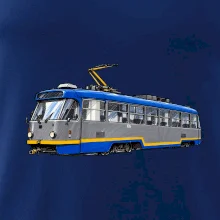 T3R SLF modrošedá kresba fixem