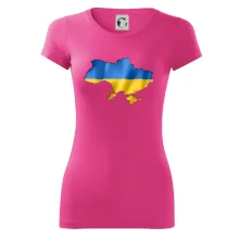 Ukrajina vlajka mapa