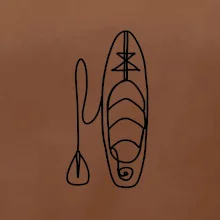 Paddleboard jedním tahem