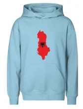 Albánsko mapa a znak