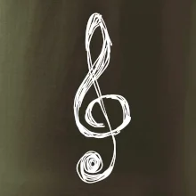 Husľový kľúč kreslený