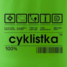 Čiarový kód - cyklistka