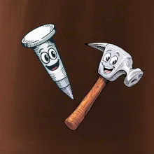 Parové tričko - Kladivo a klinec