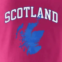 Scotland nápis s mapou