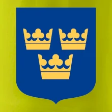 Švédsky znak tri korunky na prsník