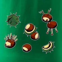 Gaštanové zvieratká - obdĺžnik