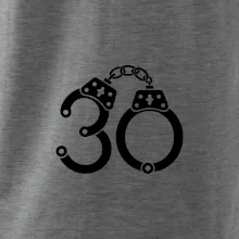 Narodeninové tričko pre policajta - putá 30