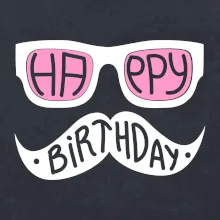 Mustache narozeniny - okuliare