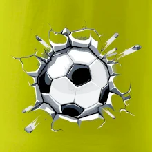 Futbalová lopta v triku