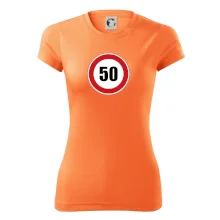 Dopravná značka - obmedzenie rýchlosti 50 Dopravná značka - obmedzenie rýchlosti 50