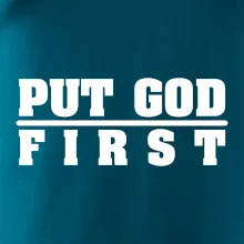 Put God first hrubý nápis