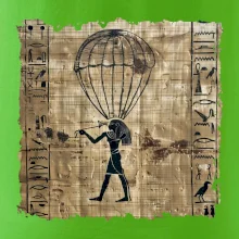 Egyptské hieroglyfy parašutista